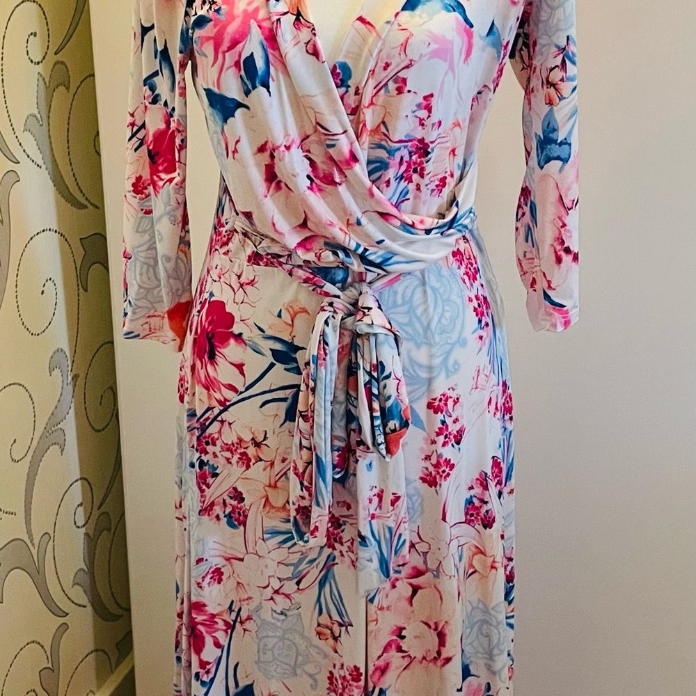 Janette 3:16 - Fashion Floral Wrap Maxi Dress - Worn Once - Perfect Condition